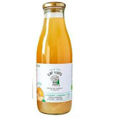 Limonada con manzana-jengibre sin azúcar añadido BIO 750 ml, Cal Valls