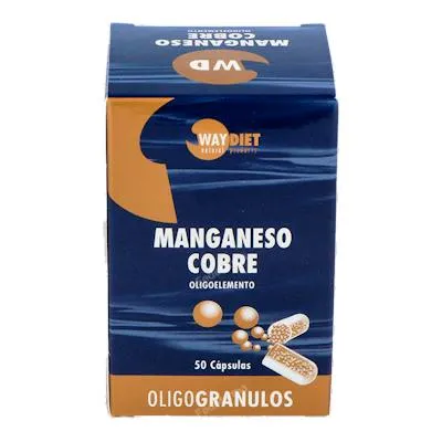 Manganese-rame oligogranulos 50 cápsule, Waydiet Natural Products