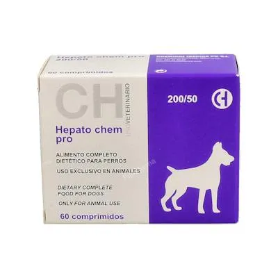 Hepato chem pro 200/50 60 comprimés, Chemical Iberica Vet