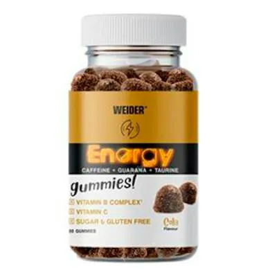 Gummy energy caffeine cola 80 gummies, Weider