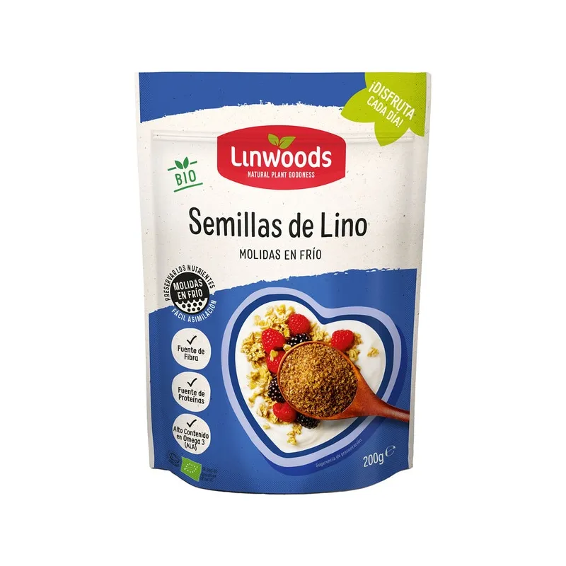 Semillas lino molidas BIO 200 g, Linwoods