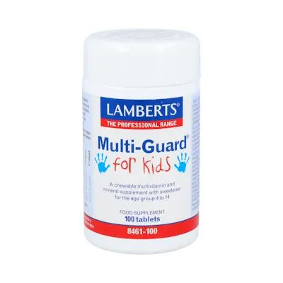 Multi-guard for kids (playfair) masticable 100 comprimidos, Lamberts