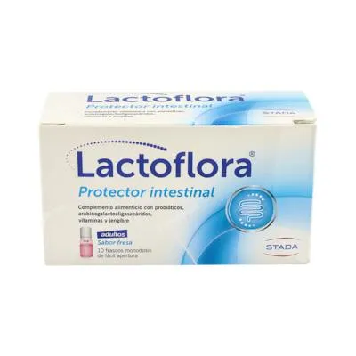 Protector intestinal adulto 10 frascos, Lactoflora