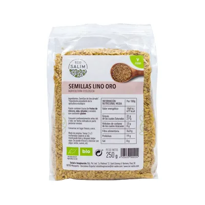 Semilla Lino Oro BIO 250 g, Ecosalim