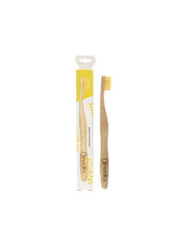 Cepillo dental bambu - amarillo, Nordics