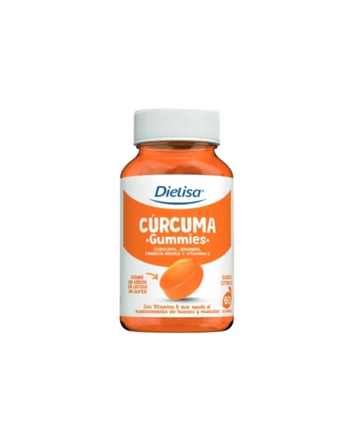 Kurkuma Zitronengeschmack 60 Gummibärchen, Dietisa