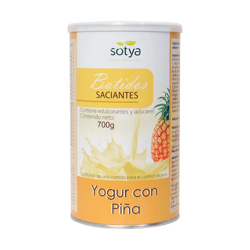 Batido saciante y/piña 700 g, Sotya