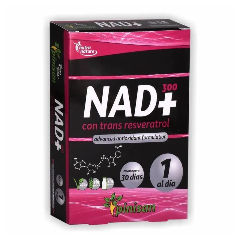 Nad 300 + trans resveratrol 30 cápsulas, Pinisan