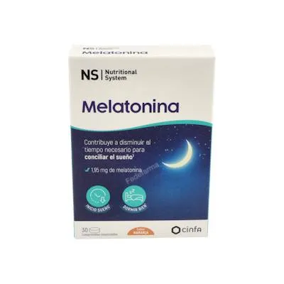 Melatonina 1,95 mg naranja 30 comprimidos masticables, Ns