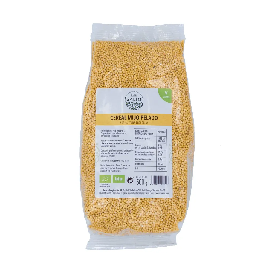 Geschälte Hirse BIO 500 g, Ecosalim