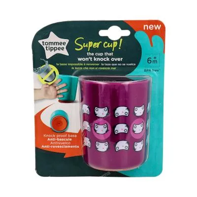 Taza anti vuelco pequena morada, Tommee Tippee
