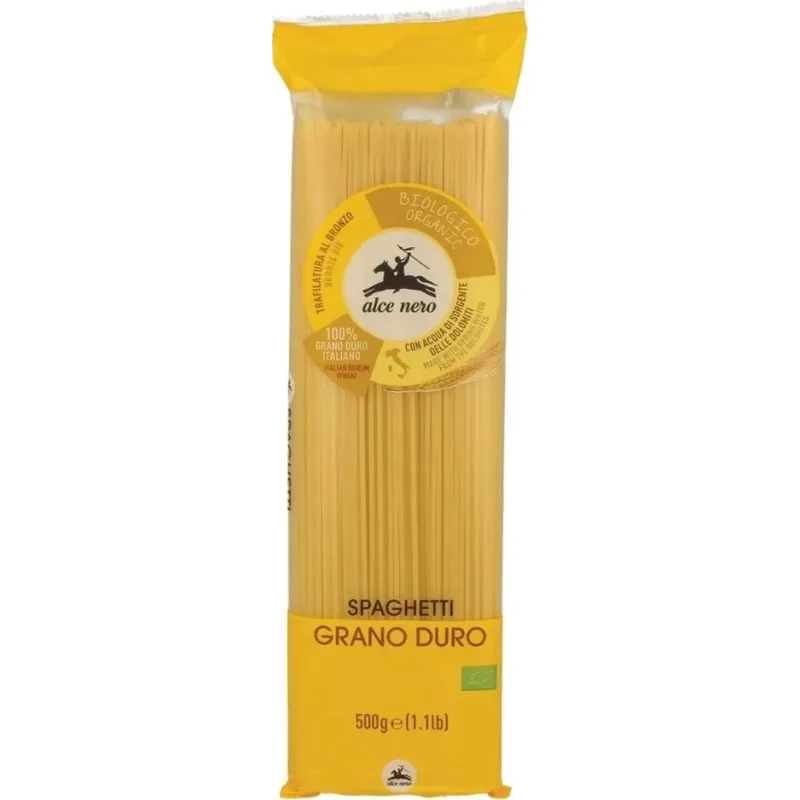 Espaguetis trigo duro BIO 500 g, Alce Nero