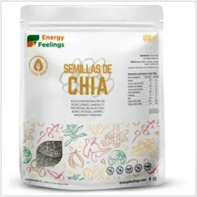 Chia semilla sin gluten 1 kg, Energy Feelings