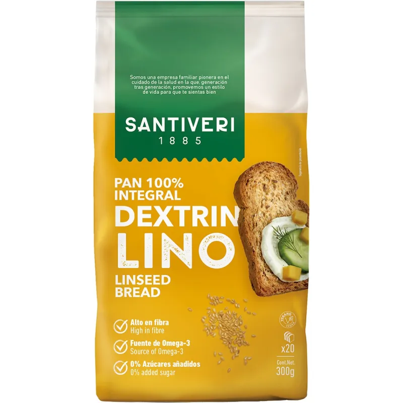 Pan dextrin lino 300 g, Santiveri