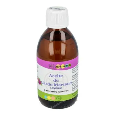 Óleo de cardo-de-leite 250 ml, Alfa Herbal