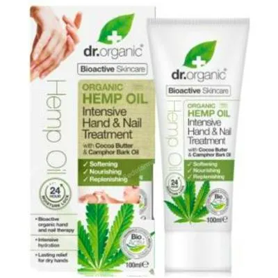 Tratamiento intensivo manos y uñas ac cañamo 100 ml, Dr. Organic
