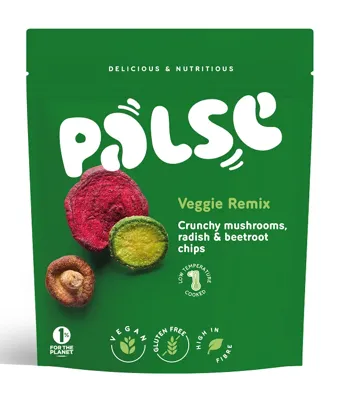 Knuspriger Snack aus Shiitake, Rettich und Rote Bete 50 g, Palse