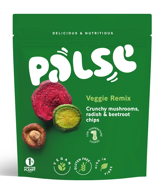 Knuspriger Snack aus Shiitake, Rettich und Rote Bete 50 g, Palse