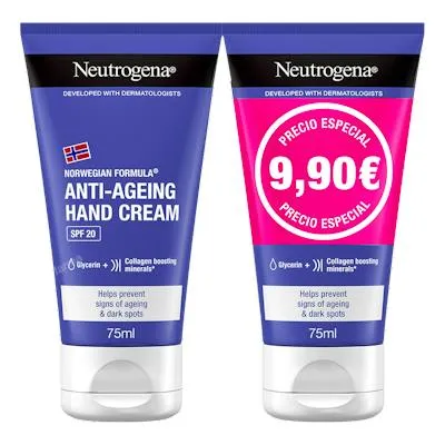Crema manos anti edad duplo, Neutrogena