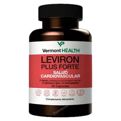 Leviron plus forte 30 cápsulas, Vermont Health