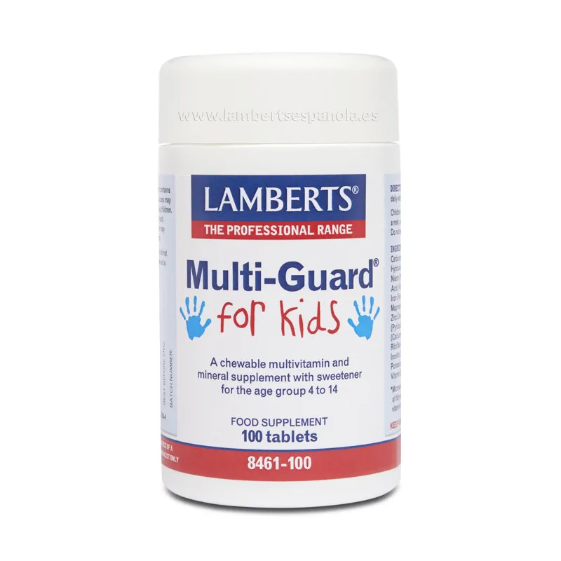 Multiguard for kids 100 comprimidos, Lamberts