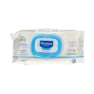 Toallitas limpiadoras bebe-niño 70 uds., Mustela