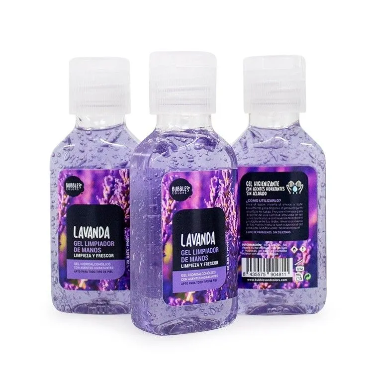 Handgel op basis van alcohol Lavendel 100 ml, Bubbles & Colors