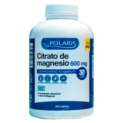 Citrato de magnesio 600 mg 300 comprimidos, Polaris