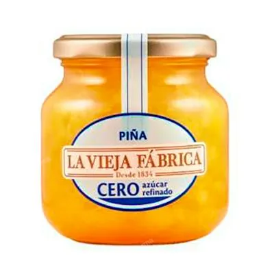 Compota de ananás sem açúcar refinado 280 g, La Vieja Fabrica