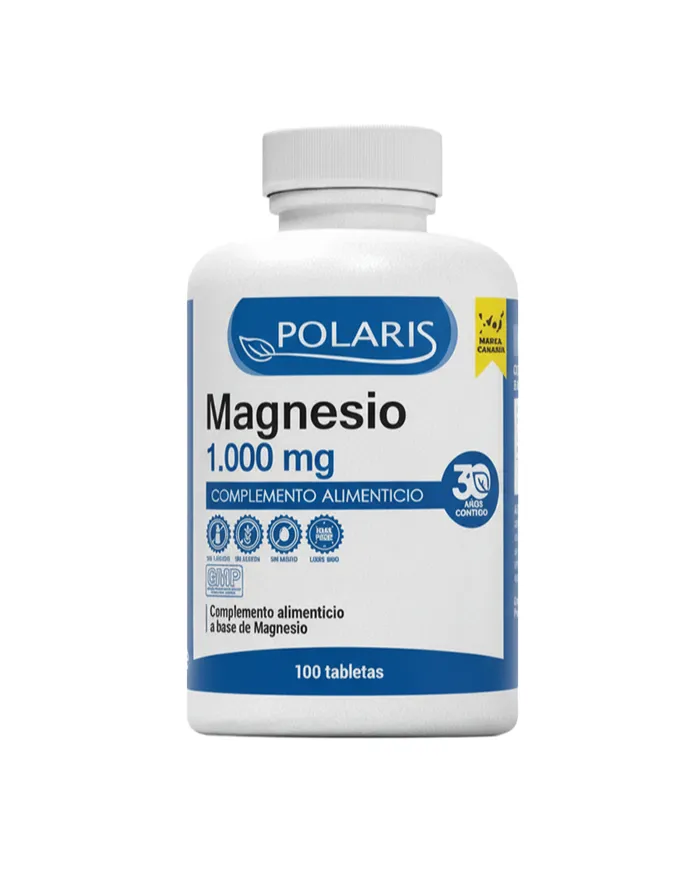 Magnesio 1000 mg 100 comprimidos, Polaris