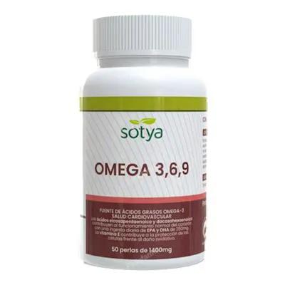 Omega 3,6,9 1400 mg perlas 50 uds., Sotya