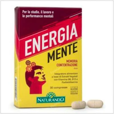 Energía mente 30 comprimidos, Naturando