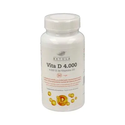 Vitamina D 4000 90 cápsulas, Betula