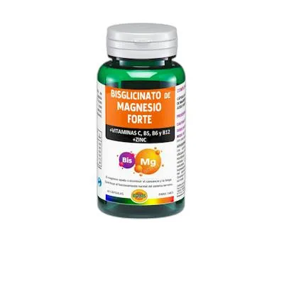 Bisglinato de magnesio forte 843,7 mg 60 cápsulas, Robis