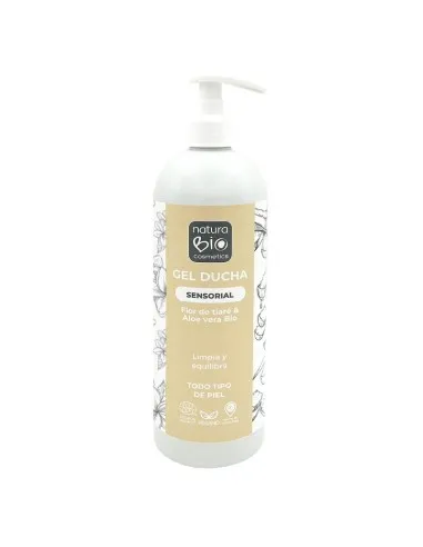 Gel ducha sensorial flor tiare & aloe vera BIO, Naturabio