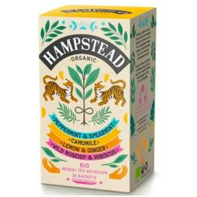 Herbal selection pack surtido 4 sabores BIO 20 sobres, Hampstead