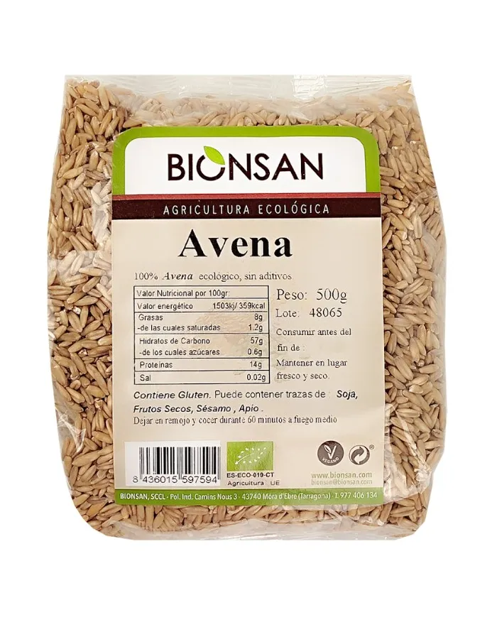Avena grano BIO 500 g, Bionsan
