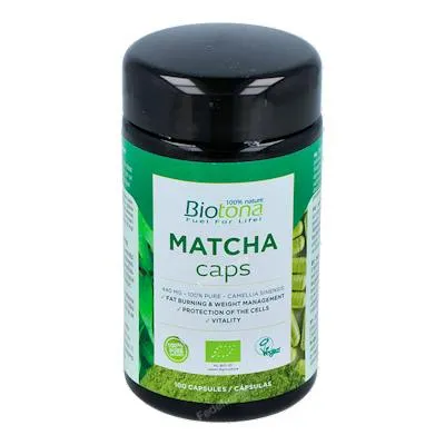 Matcha 100 cápsulas, Biotona