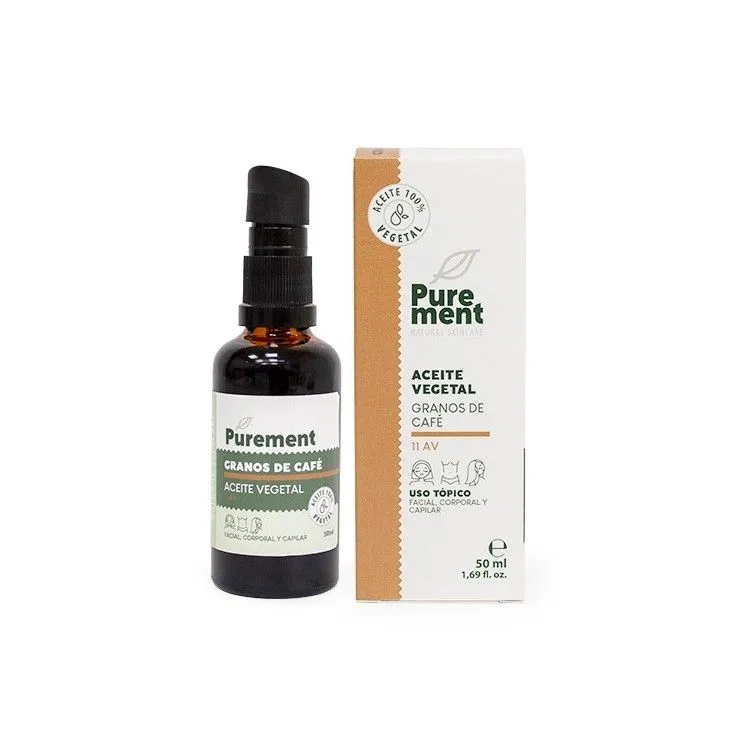 Aceite vegetal de Granos de Café 50 ml, Purement