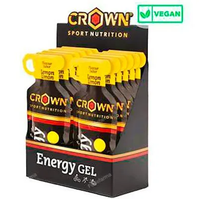 Energy gel limón 12 x 40 g, Crown Sport Nutrition