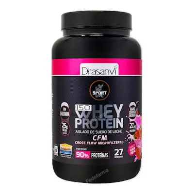 Whey protein aislado yogur fresa sport live 800 g, Drasanvi Sport Live