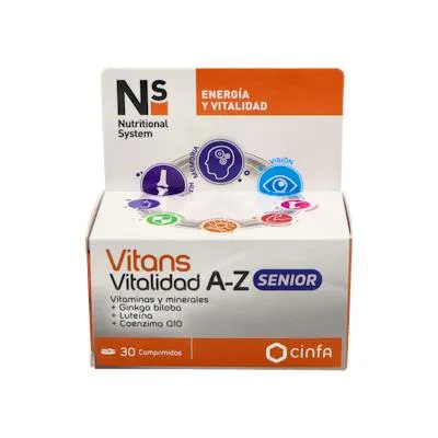Vitans vitalidad a-z senior 30 comprimidos, Ns