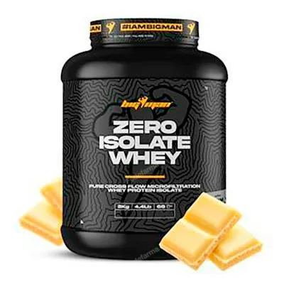 Zero whey protein isolate 4,4 lbs choco blanco 2 kg, Bigman