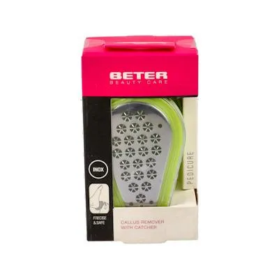 Raschietto per pedicure con raccoglitore, Beter