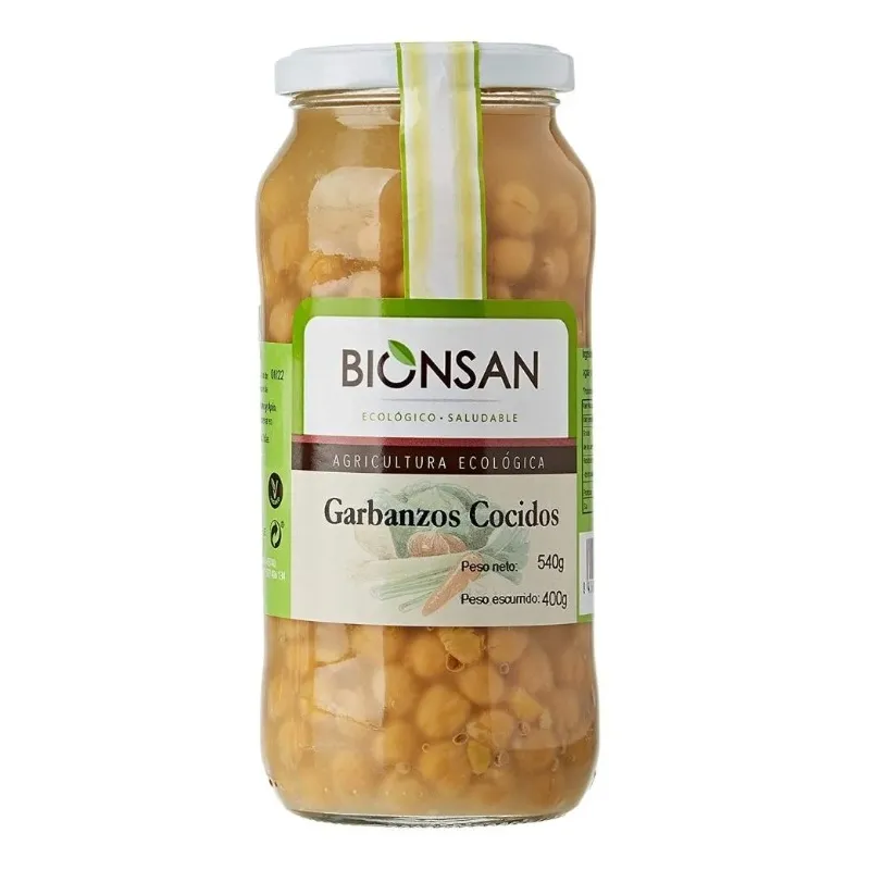 Pois chiches cuits BIO 400 g, Bionsan