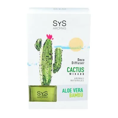 Ambientador difusor cactus aloe-bambu 90 ml, Sys