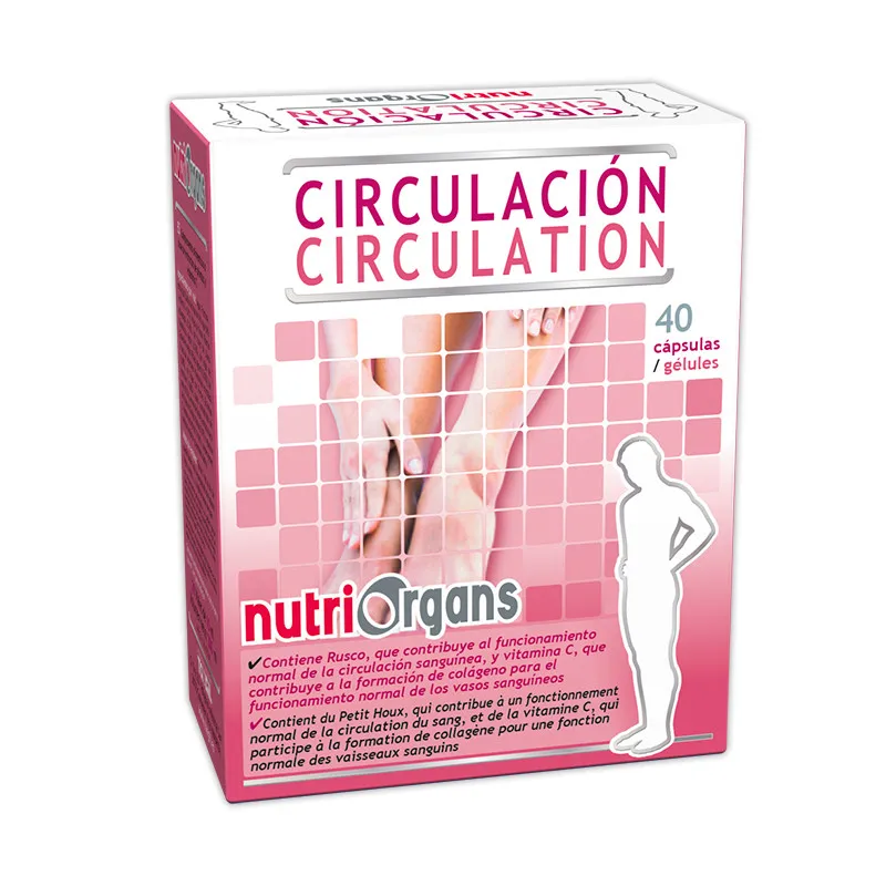 Nutriorgans circulacion 40 cápsulas, Tongil
