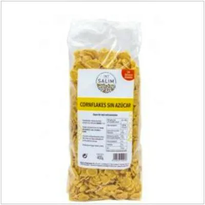 Corn flakes maiz tostado sin azúcar 400 g, Int Salim