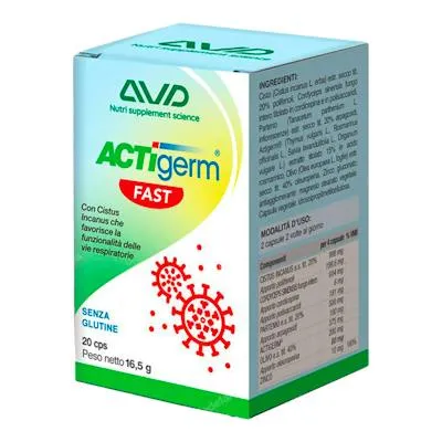 Actigerm fast 20 cápsulas, Avd Reform