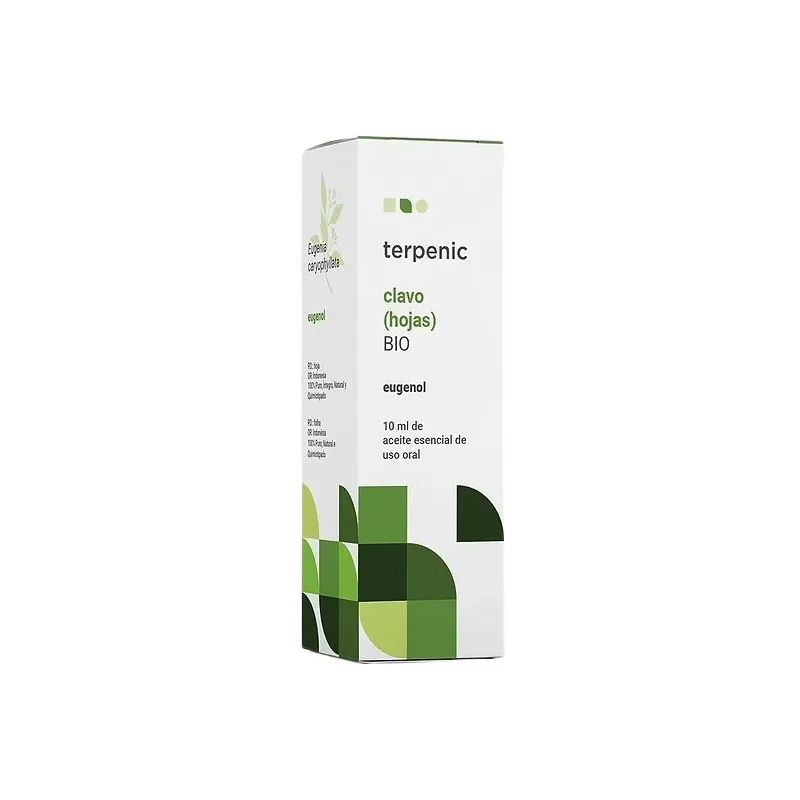 Aceite esencial de clavo hojas BIO 10 ml, Terpenic